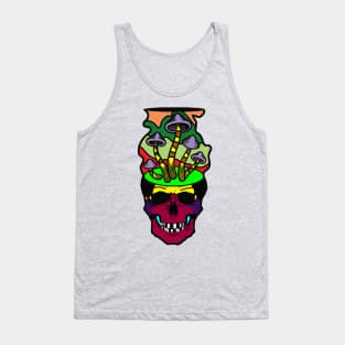 Skeleton tatoo drawing Tank Top